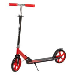 Dětská, juniorská skládací městská koloběžka, nastavitelná výška řídítek 85,5–95,5 cm, red