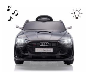 Elektrické autíčko Audi E-Tron Sportback 12V s dálkovým ovládáním a LED, černé (3)