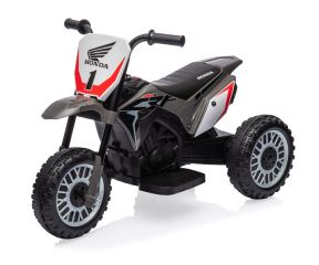 Dětská elektrická motorka Honda CRF450R tříkolka 6V - šedá