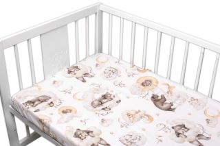 6-ti dílná výhod. sada s dárkem pro miminko Baby Nellys, 120x90 Zvířátka na mráčku, béžová (6)