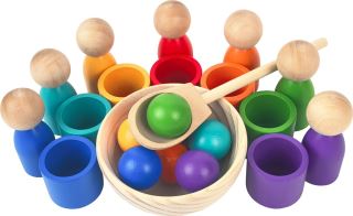 2Kids Toys Duhové panenky s míčky 7 barev (1)