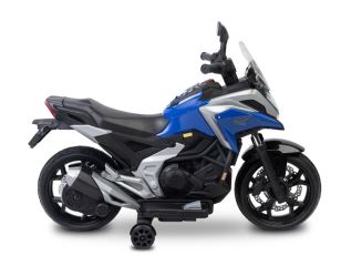 Elektrická motorka Honda NC750X pro děti – LED, USB, 3-8 let, modrá, černá (8)