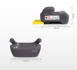 Autosedačka, podsedák s isofixem JAGUAR I-size, grafit, (125-150)