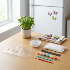 Kreativní sádrová sada DIY Motýlci - magnety na ledničku (6)