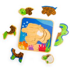 Bigjigs Toys Puzzle Životní cyklus želvy (5)