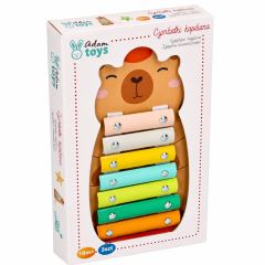 Dětský dřevěný xylofon Kapybara Adam Toys – dětský hudební nástroj se 8 tóny, 18m+