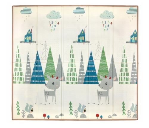 Skládací pěnová podložka, 197 x 177cm - Play Deer