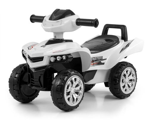 Dětské odrážedlo čtyřkolka Quad Monster Milly Mally, zvuky, světlo - bílé