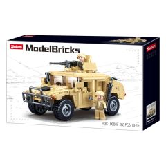 Sluban Army Model Bricks M38-B0837 Hummer bojový off road (1)