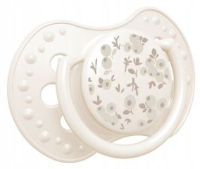 Dynamický dudlík 18m+, 2 ks, silikonový, symetrický, nenarušuje sací reflex, Blossom Girl (2)