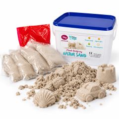 Kinetický písek - přírodní - 5kg  + nafukovací pískoviště
