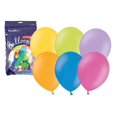Nafukovací balónek metalický 27 cm - 1ks, mix barev (232591)