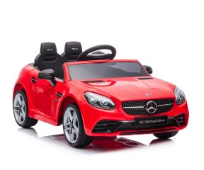 Elektrické autíčko Mercedes SLC-300 s dálkovým ovládáním a LED světly, červené