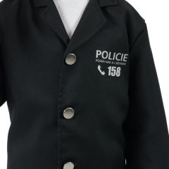 Dětský kostým policista s čepicí - český potisk (S) e-obal (519200)