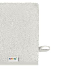 Dětská mycí rukavice XL Akuku – 100% bavlna, 15×20 cm, od narození, šedá (3)