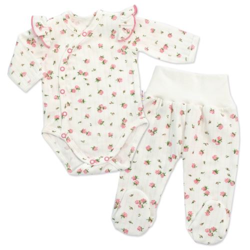 Zavinovací body + polodupačky, 2D sada, Amélie, bílá/růžová (5)