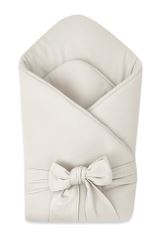 Luxusní zavinovačka SOFT pro miminko 75x75 cm - sv. béžová