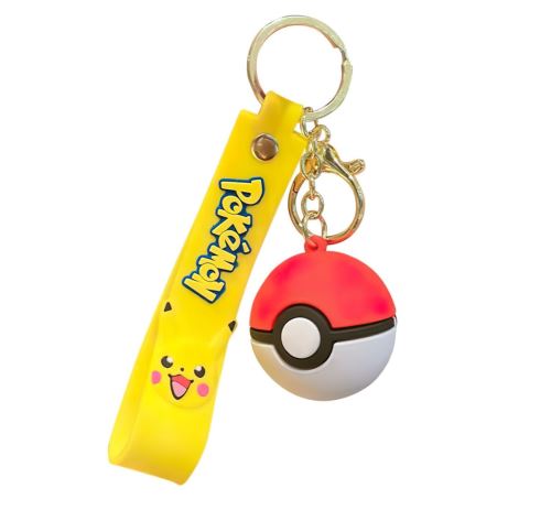 Dětská klíčenka Pokémon Pokébal s poutkem a karabinou