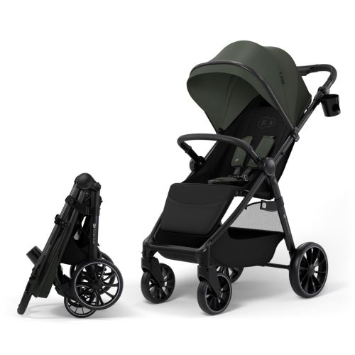 Kinderkraft GRANDE 2 – sportovní kočárek s velkými koly, CLICK&FOLD, do 22 kg