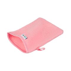 Dětská mycí rukavice XL Akuku – 100% bavlna, 15×20 cm, od narození, růžová (1)