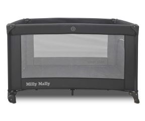 Cestovní postýlka Mirage Milly Mally – ohrádka i lůžko na cesty, dark grey (4)