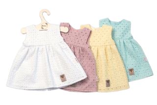 Baby Nellys Lehké Handmade šatičky Madeira, bílé (2)