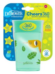 Dr.Browns Kouzelný hrneček Cheers 360°,  9 m+, tyrkysový