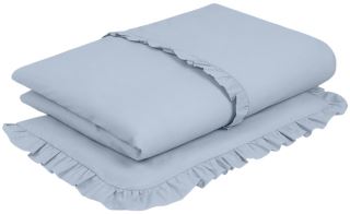 2-dílné bavlněné povlečení s volánkem SOFT, Baby Nellys, jeans, modrá (2)