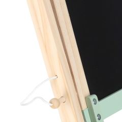 Dřevěná oboustranná magnetická a křídová tabule 3v1 s příslušenstvím (6)
