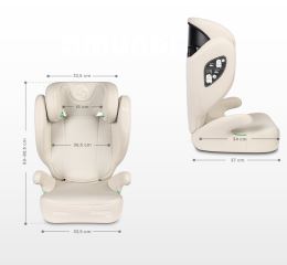 Dětská autosedačka Breezy 2 v 1, 100–150 cm,  černá