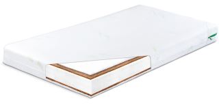 Dětská matrace aloe kokos,pěna,kokos, Aloe LUXE - 120x60x11cm