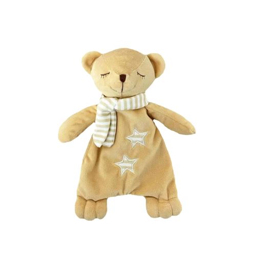 Mazlík, hračka, přítulníček pro miminko Medvídek - hnědý, béžový