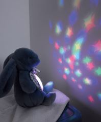 Doudou Hrací skříňka s projekcí Králíček růžový (3)