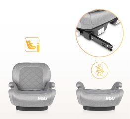 Podsedák, autosedačka Irbis i-Size 125–150 cm s ISOFIX – černá (2)