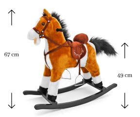 Houpací kůň Mustang Light Brown – Milly Mally (5)