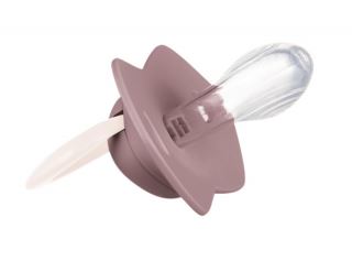 Canpol Babies Sada 2 ks symetrických silikonových dudlíků, 18m+,  PURE COLOR růžová/bordo (4)