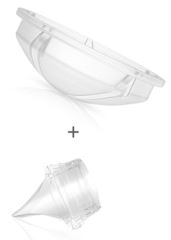 Dvojitá elektrická odsávačka Twinny Double, BabyOno, Handfree (3)