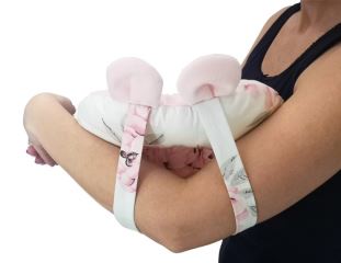 Kojící polštář na ruku Bavlna/Minky, Little Balerina - růžová (2)