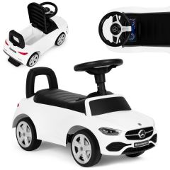 Odrážedlo auto s interaktivním volantem a zvuky bílé