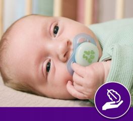 Ultra Start Nighttime dudlík 0–2 m, 2 ks – svítící, ortodontický, BPA FREE