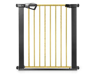 Dětská bezpečnostní zábrana GUARDY 104 cm – branka na schody a dveře (76–104 cm), černá (3)
