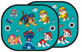 Sluneční clona do auta Paw Patrol – ochrana proti UV - zelená, tyrkysová