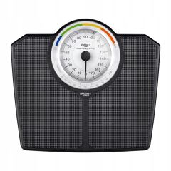 Klasická mechanická analogová koupelnová váha s BMI do 180 kg černá