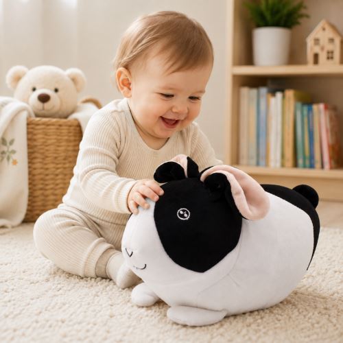 Plyšová hračka Tulilo Králíček, 27 cm - bílo/černý (2)