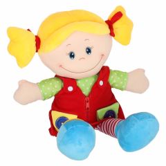 Montessori látková panenka Ivanka – senzorická mazlící panenka, 46cm, XXL
