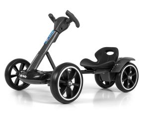 Elektrický gokart BOLT, dětská motokára s dálkovým ovládáním, LED, Bluetooth, černé