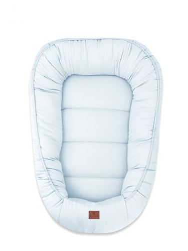 Kokon pro novorozence MimiNu Soft 75×55 cm – 100% bavlna, 0–6 měsíců - modrý