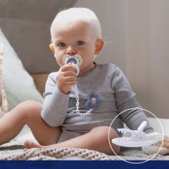 Řetízek na dudlík s klipsou Lovi Night & Day Boy - modrý (1)