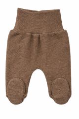 Pletené kojenecké polodupačky Hand Made, Baby Nellys, hnědé (2)