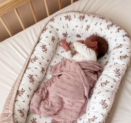 Hnízdečko pro miminko Premium Goose, oboustranné - béžové (2)
